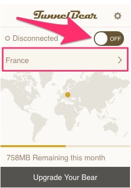 Cómo funciona TunnelBear en Chrome